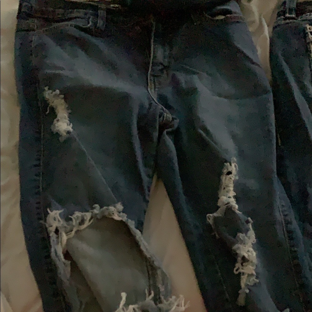 High waisted jeans